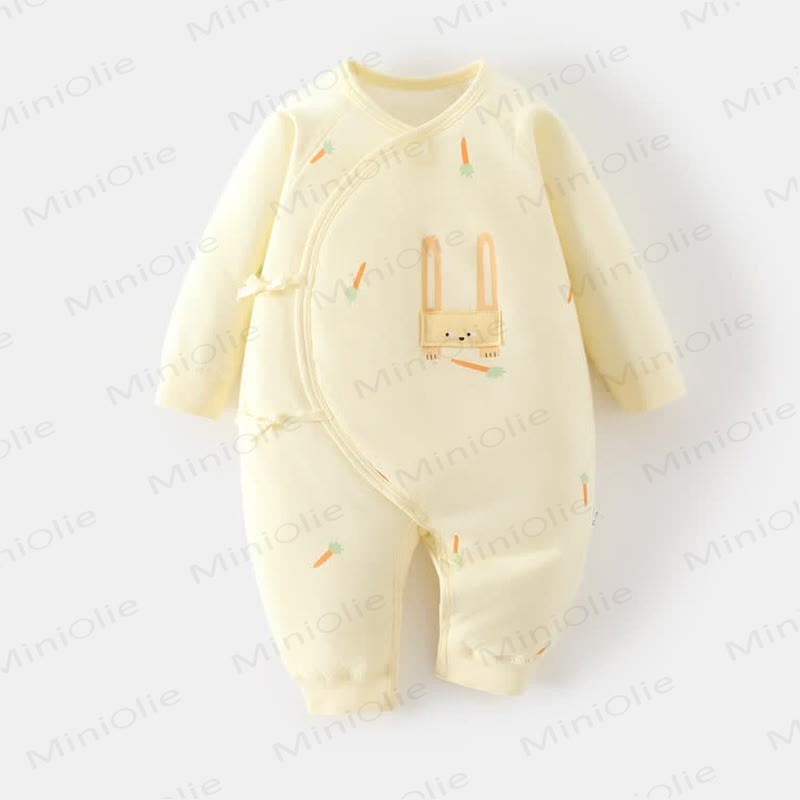 Tutina trapuntata per neonato con coniglietto carino - Giallo - 3-6 mesi - image 3