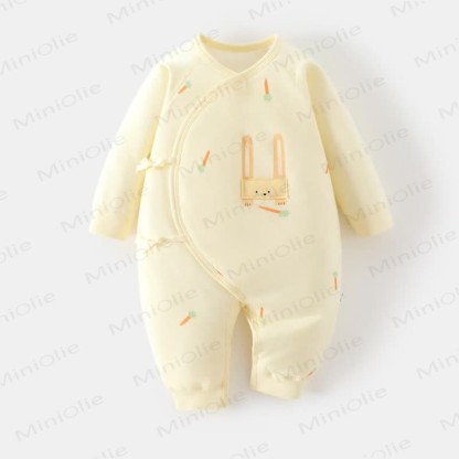 Tutina trapuntata per neonato con coniglietto carino - Giallo - 3-6 mesi - image 3