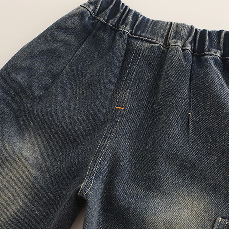 Set 2 pezzi in denim per neonato e bambino - image 13