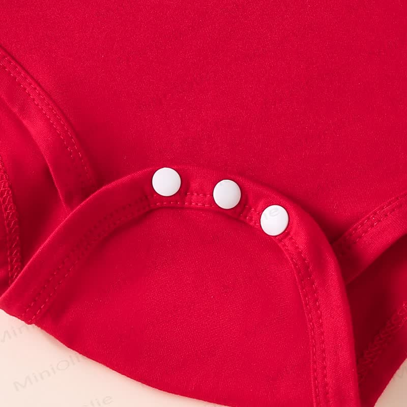 PAPÀ È IL MIO VALENTINO Body e pantaloni con maniche volanti per bambina - image 6