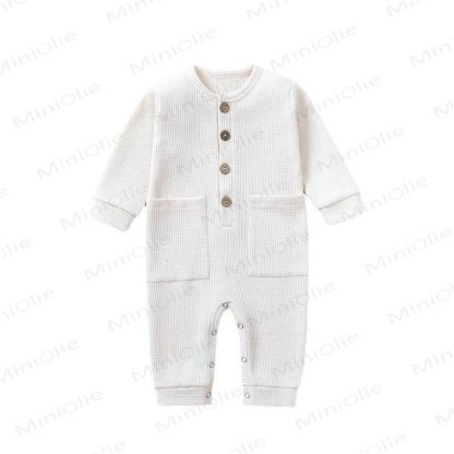 Tutina per neonato tinta unita - Bianco - 12-18 mesi - image 6