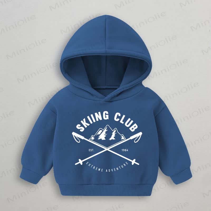 Felpa blu baby SKIING CLUB - Blu - 3-5T - image 1