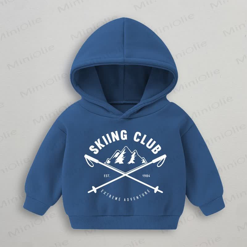 Felpa blu baby SKIING CLUB - Blu - 3-5T - image 1