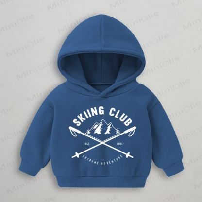 Felpa blu baby SKIING CLUB - Blu - 3-5T - image 1