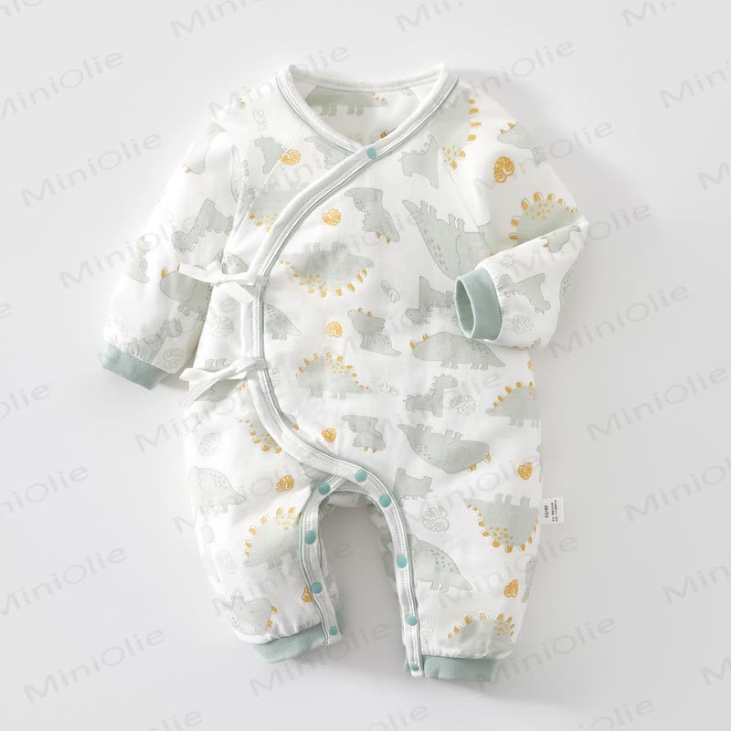 Pigiama neonato con stampa dinosauri Baby Fun - Beige - 3-6 mesi - image 1