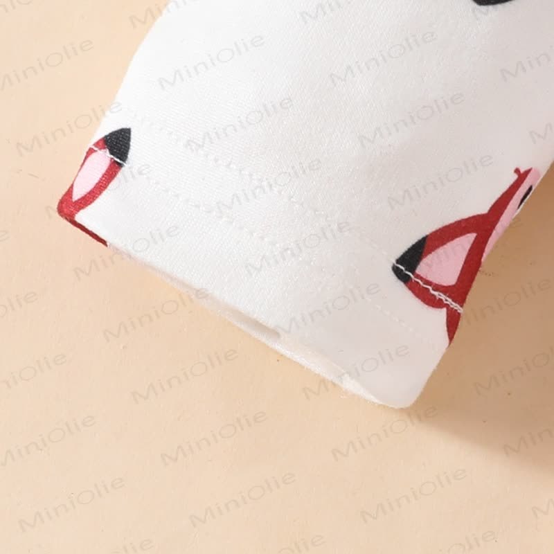 Body con maniche a palloncino e tutina con fiocco per neonata Cord Love Flying Sleeves Fox - image 16