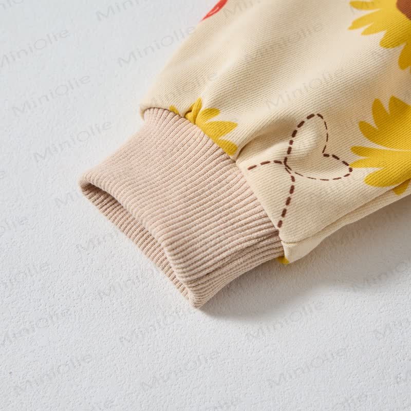 Set da 2 pezzi Baby Toddle Girasole Cuore Albicocca - image 6