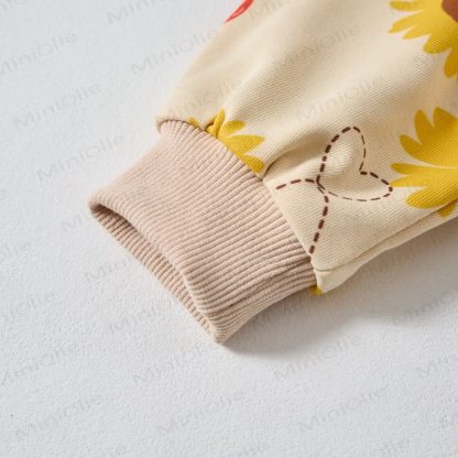 Set da 2 pezzi Baby Toddle Girasole Cuore Albicocca - image 6