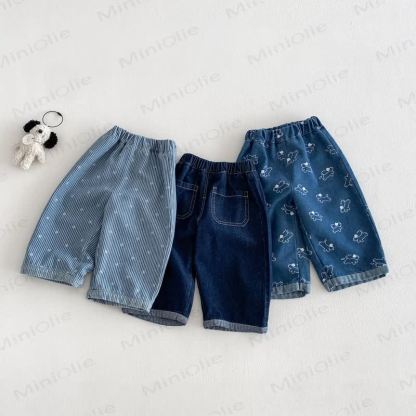 Jeans da bambino con motivo a cartoni animati - image 1