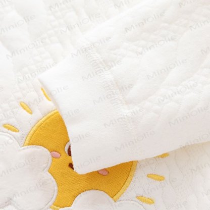 Pigiama caldo per neonato con sole e nuvole, cartone animato - image 3