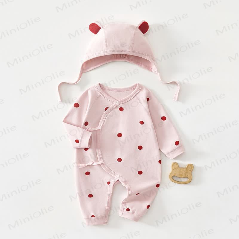 Tutina Baby Moon Dot con cappello - Rosa - 6-9 mesi - image 6