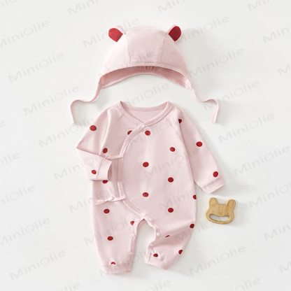 Tutina Baby Moon Dot con cappello - Rosa - 6-9 mesi - image 6