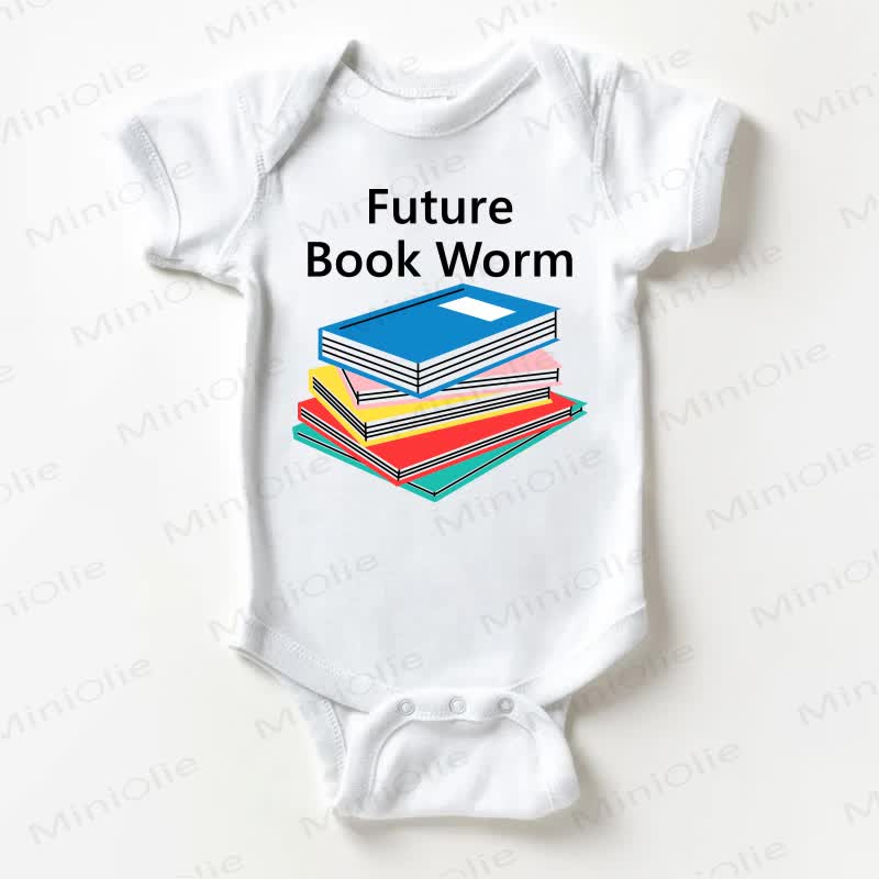 Body bianco per neonati FUTURE BOOK WORM - Bianco - 18-24 mesi - image 1