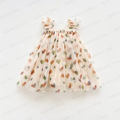 Vestito con maniche a palloncino per bambina - Beige - 8 anni - image 6