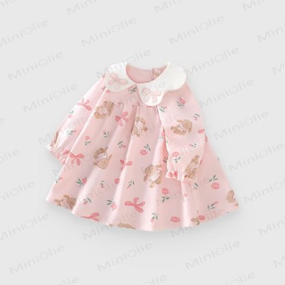 Vestito con fiori e animali per bambina - image 2