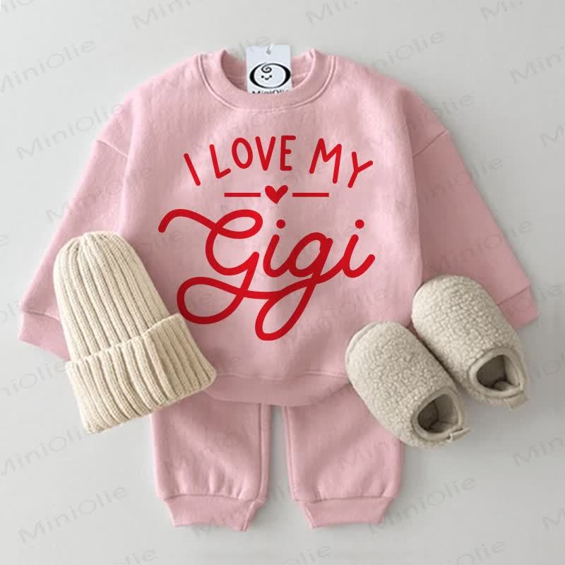 I LOVE MY GIGI Set 2 pezzi rosa baby - Rosa - 2-3T - image 1