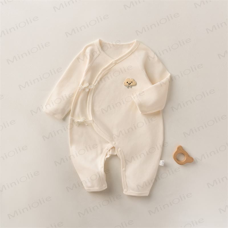 Baby Cloud Kimono Tutina interamente in cotone - Beige - 3-6 mesi - image 10