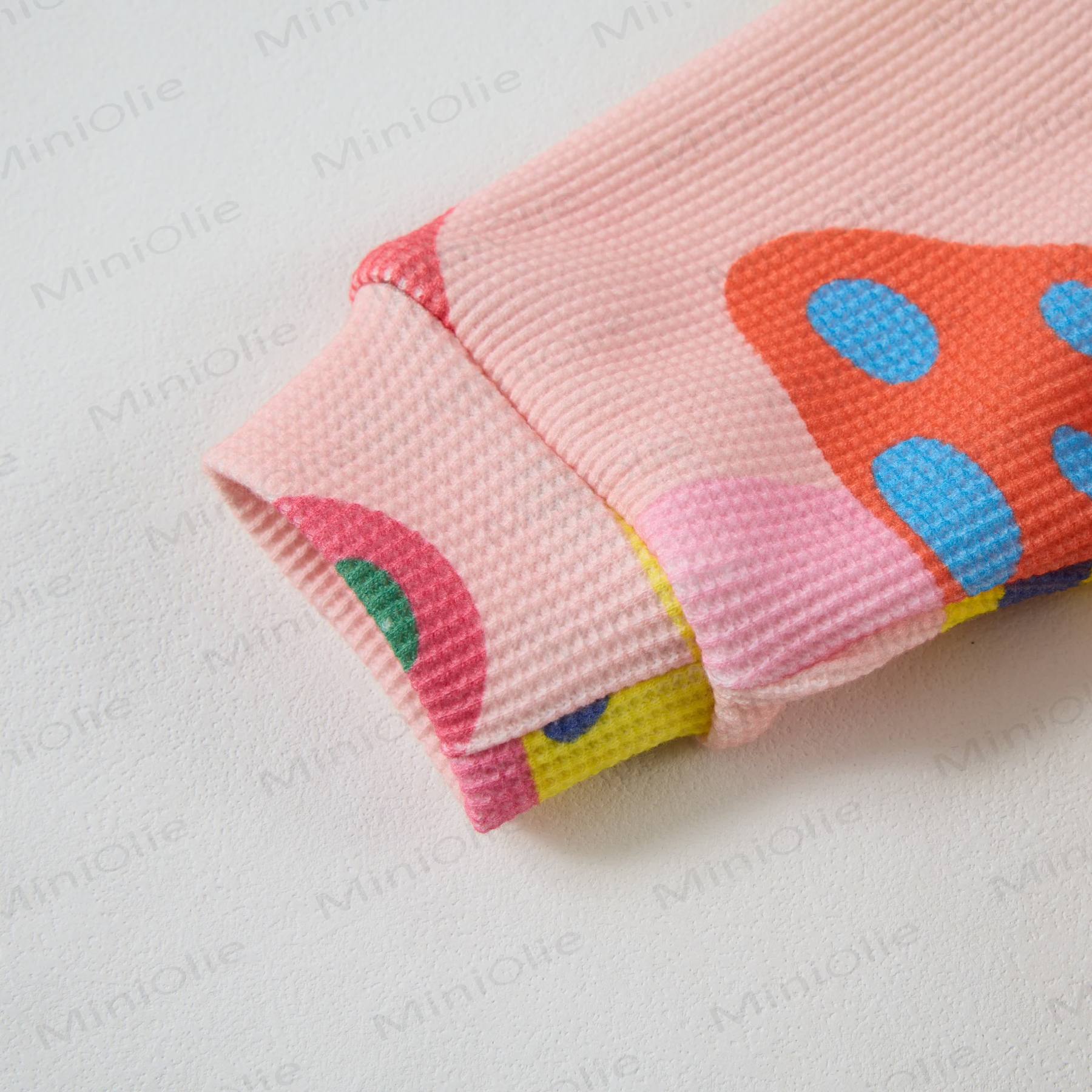 Felpa con cappuccio e funghi colorati per bambini, set da 2 pezzi - image 3