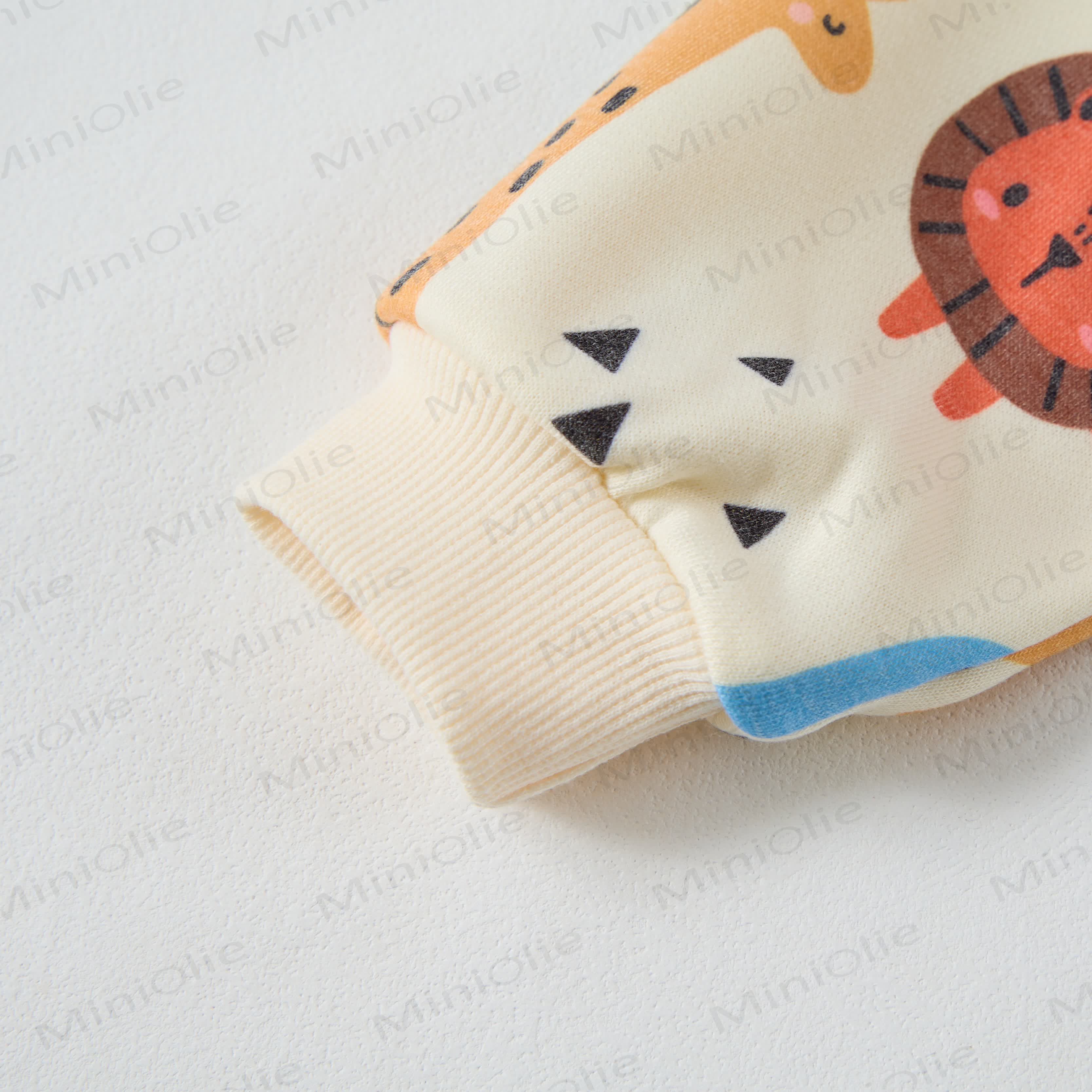 Tutina beige del regno animale dei cartoni animati per bambini - image 3