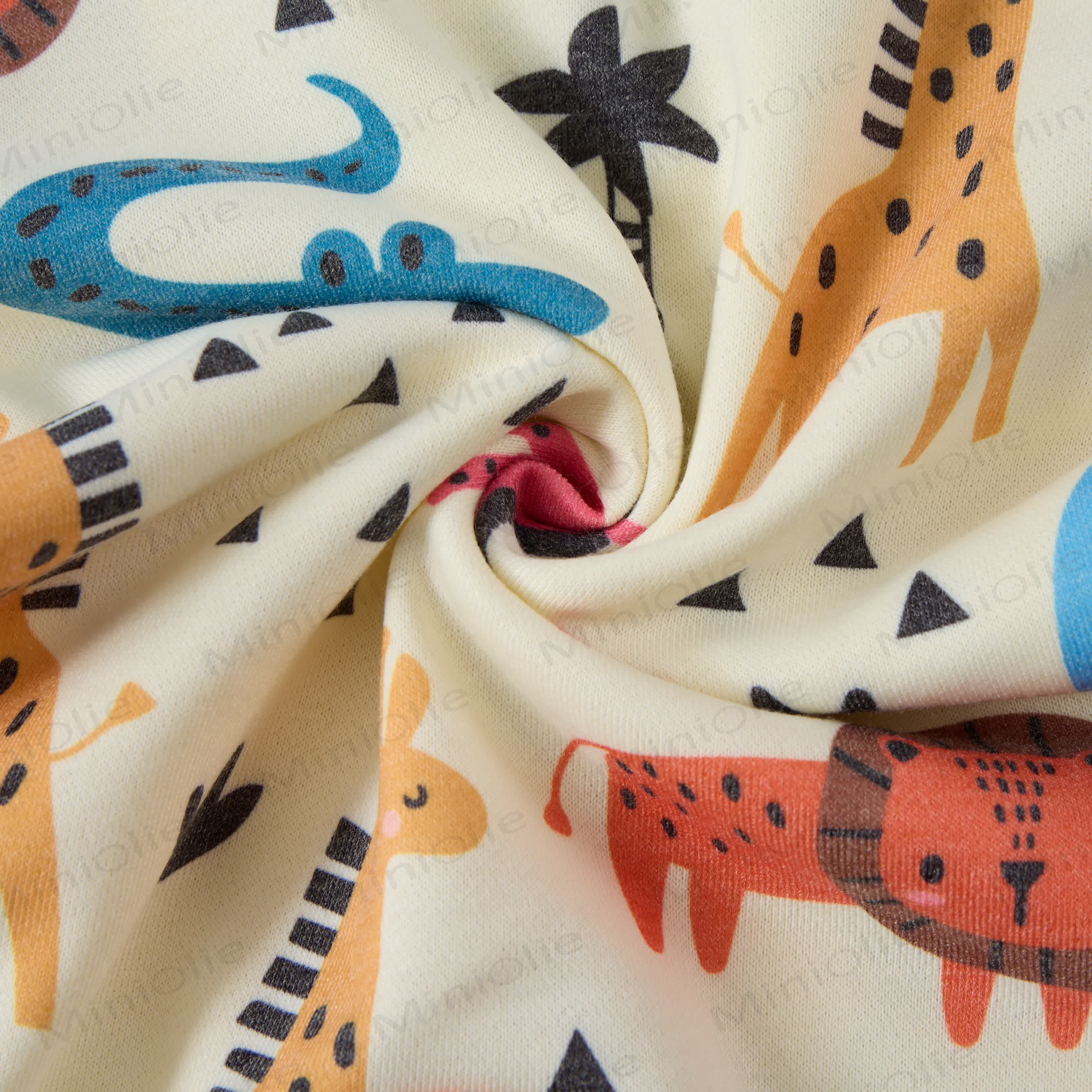 Tutina beige del regno animale dei cartoni animati per bambini - image 6