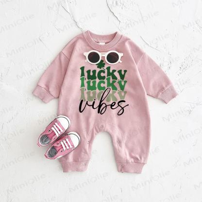 Tutina rosa baby LUCKY LUCKY LUCKY VIBES - Rosa - 2-3T - image 1