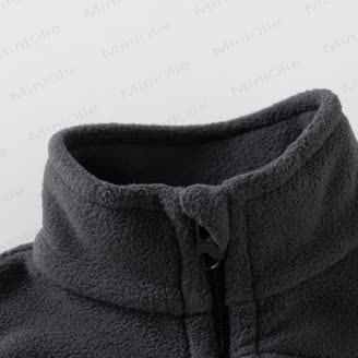 Gilet in pile tinta unita per bambini - image 6