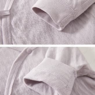 Tutina kimono in cotone a fiori per neonato - image 4