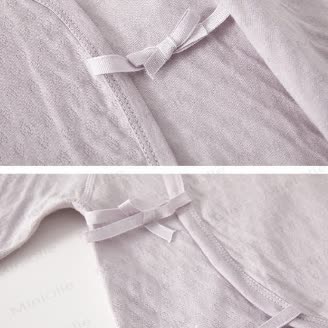 Tutina kimono in cotone a fiori per neonato - image 6