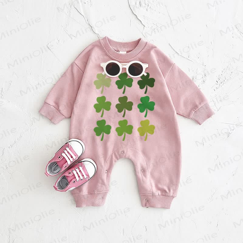 Tutina rosa Lucky Clover per neonati - Rosa - 2-3T - image 1