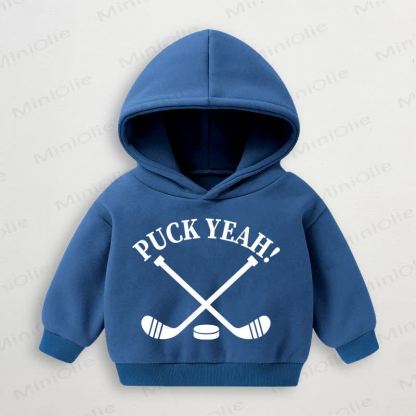 Felpa con cappuccio per neonati e bambini piccoli PUCK YEAH! - Blu - 3-5T - image 1