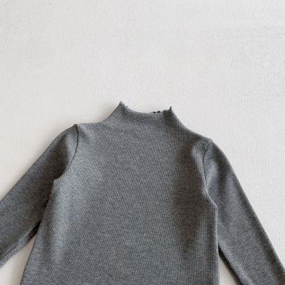 Set da 3 pezzi con fiocco grigio a pois per bambina - image 13