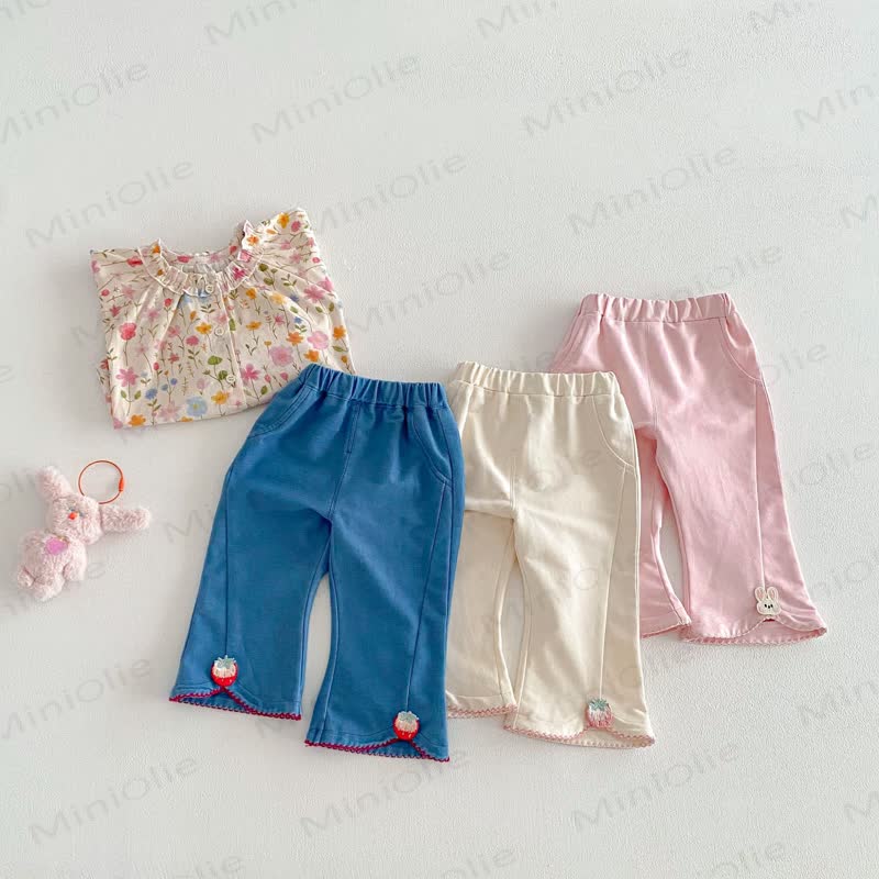 Pantaloni da coniglio fragola per bambina - image 1