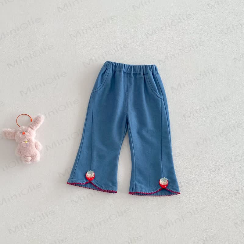Pantaloni da coniglio fragola per bambina - Blu - 5-7T - image 6