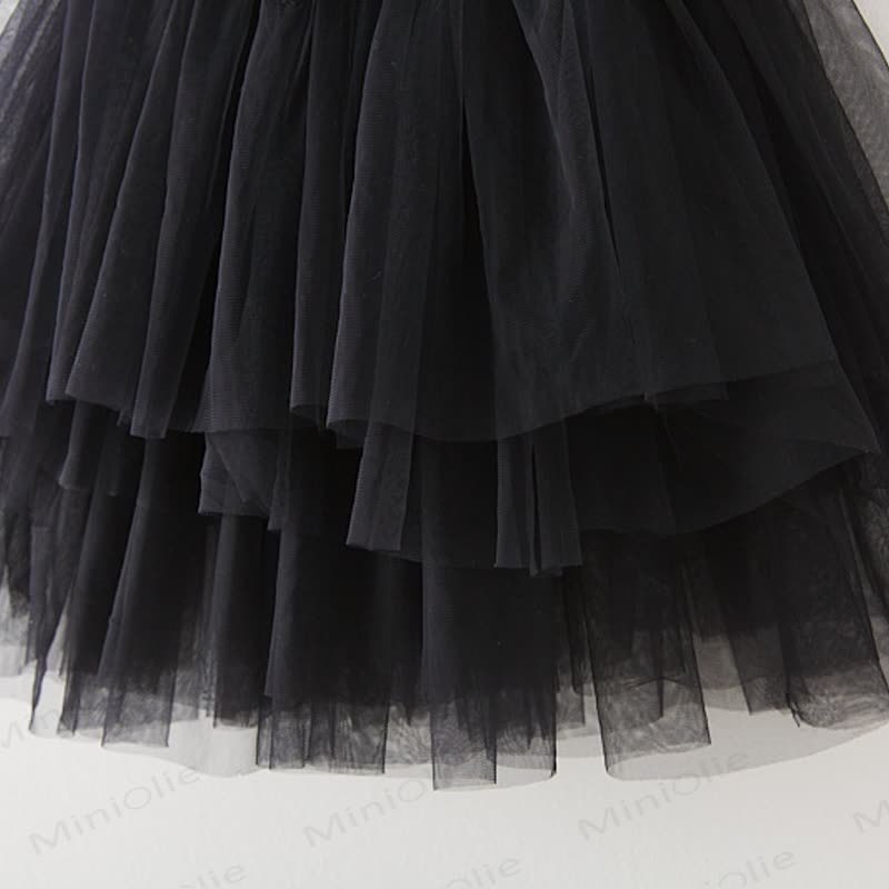 Vestito in rete con fiocchi per bambina - image 7