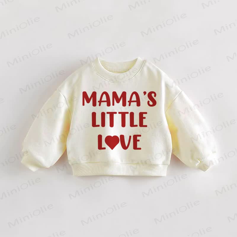 Felpa color crema per neonati e bambini MAMA'S LITTLE LOVE - Crema - 3-5T - image 1