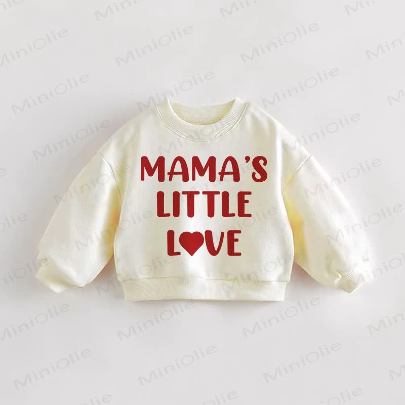 Felpa color crema per neonati e bambini MAMA'S LITTLE LOVE - Crema - 3-5T - image 1