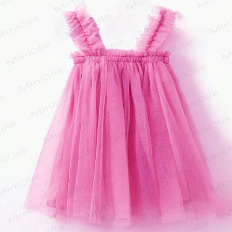 Vestito in rete tinta unita per bambina - Rosa acceso - 8 anni - image 20
