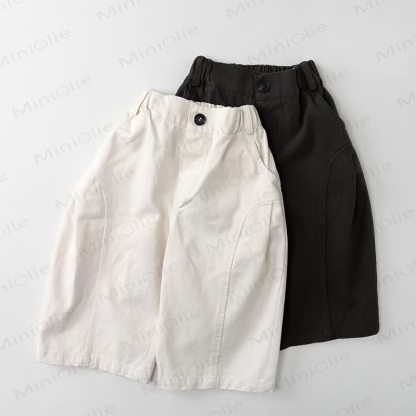 Pantaloni larghi tinta unita per neonati e bambini - image 1