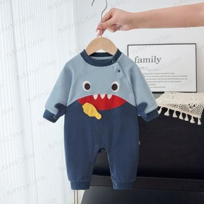 Tutina Baby Shark Color Block - Blu - 18-24 mesi - image 1