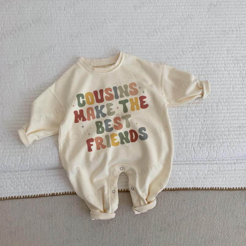 I CUGINI SONO I MIGLIORI AMICI Tutina beige per neonati e bambini - Beige - 2-3T - image 1