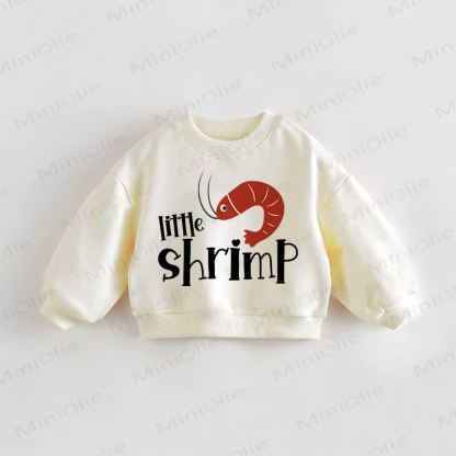 Felpa color crema per neonati e bambini LITTLE SHRIMP - Crema - 3-5T - image 1