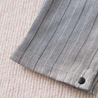 Tutina finta con papillon a righe per neonati, 2 pezzi - image 11