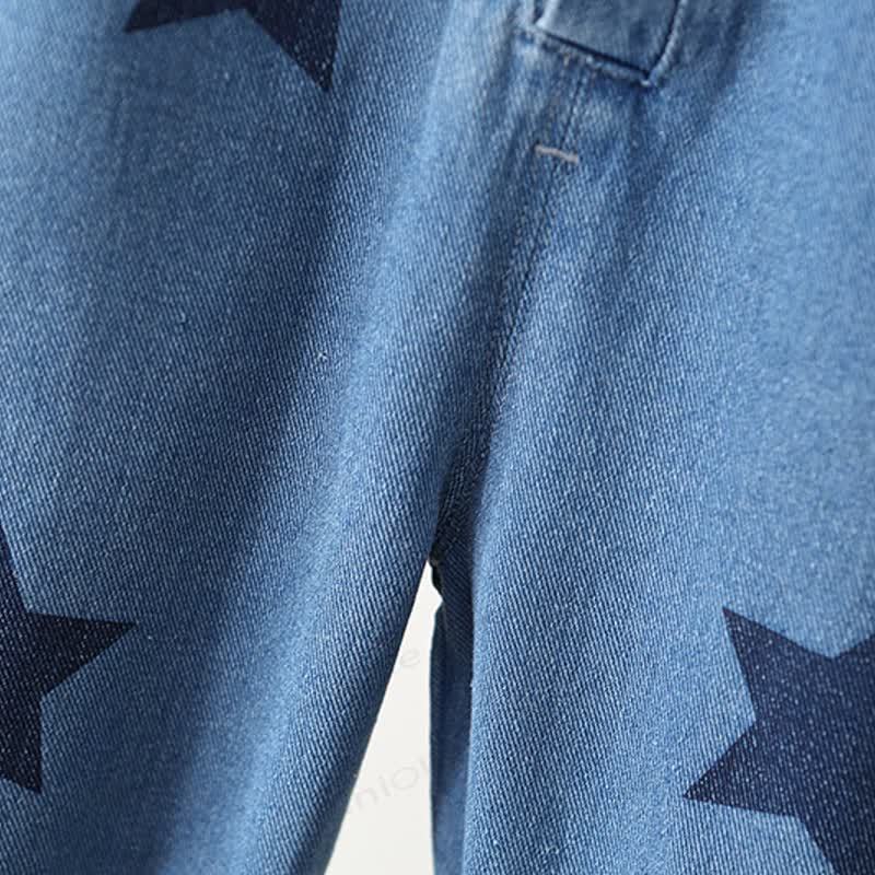 Salopette di jeans blu per neonati e bambini - image 6
