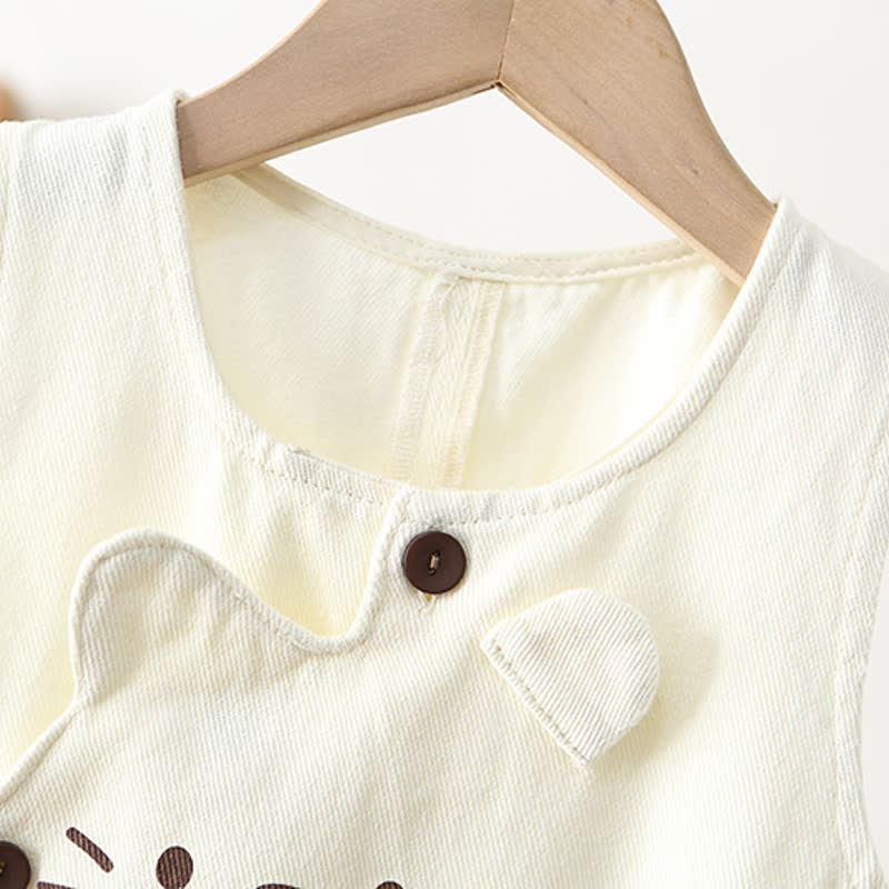 Salopette di jeans a forma di gatto per neonati e bambini - image 6