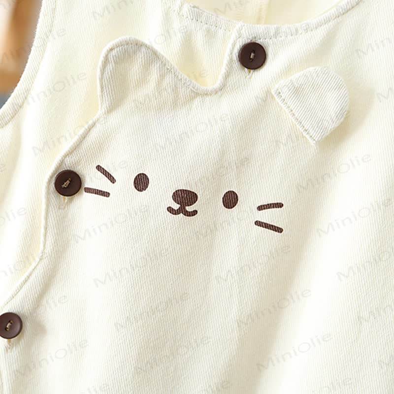 Salopette di jeans a forma di gatto per neonati e bambini - image 7