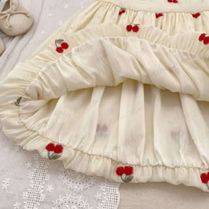 Vestito a pois beige per bambina - image 8