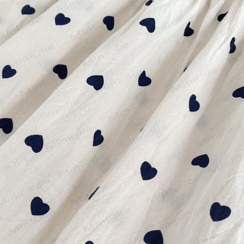 Vestito beige con fiocco Love per bambina - image 13