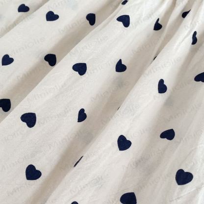 Vestito beige con fiocco Love per bambina - image 13