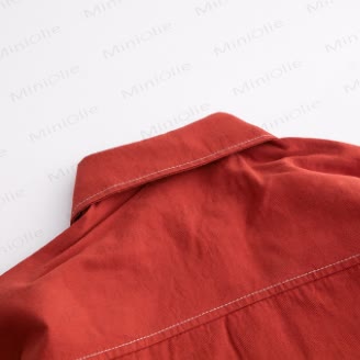 Maglietta rossa con tasca per bambino - image 7