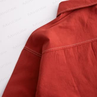 Maglietta rossa con tasca per bambino - image 8